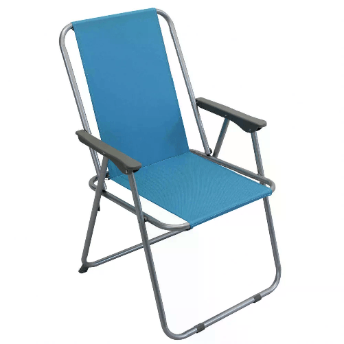 BS COM Poltrona da spiaggia colore casuale in Acciaio,Oxford cm 52x37x78 - FULTON