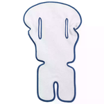 ITALBABY                                                      Copriseggiolone Universale in Spugna Bianco/Blu