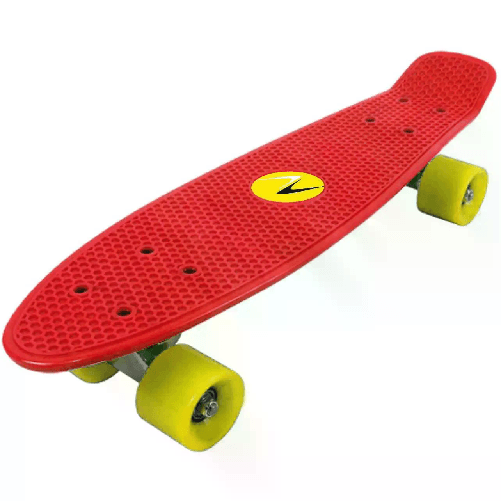 NEXTREME Skateboard Freedom Tavola Rossa Ruote Gialle