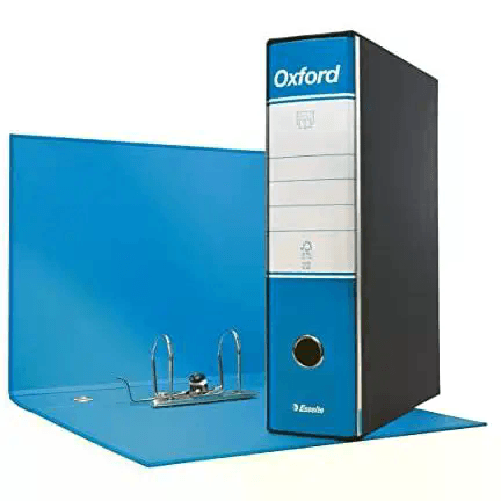 ESSELTE                                                       Registratore con Custodia Meccanismo a Leva Oxford Dorso 8 Blu