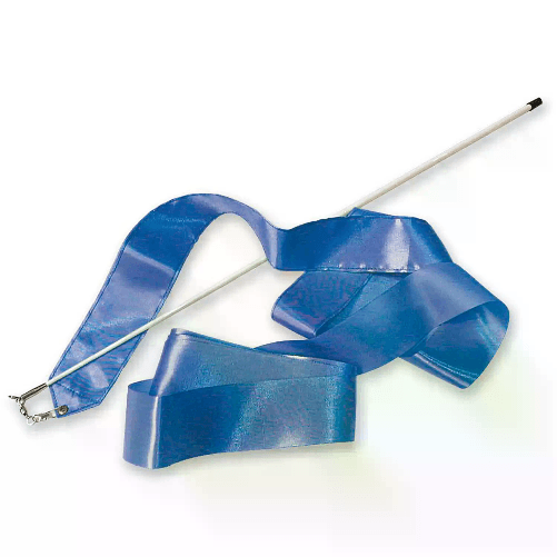 AMAYA                                                         Nastro per Ritmica in Raso con Bacchetta in Plastica, 4 metri, Blu