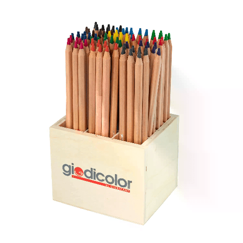 GIODICOLOR                                                    Matite Naturali Colorate Esagonali Giodicolor: 84 Pastelli in 12 Colori Vivaci