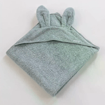 BAMBOOM                                                       Asciugamano con Cappuccio Neonato Xl 100x100cm. Iceblu
