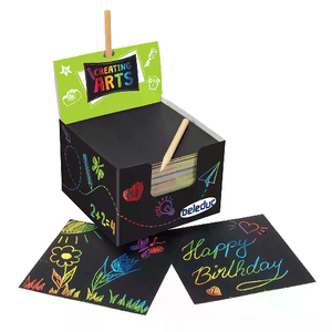 BELEDUC                                                       Kit Graffito – 200 Fogli + 24 Matite-Raschietto per Disegni a Sorpresa