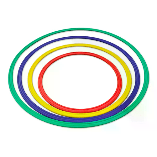 GIODICART                                                     Cerchi Piatti per Ginnastica e Attività Motoria ø 40 cm. Set 4 Colori