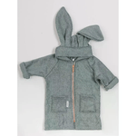 BAMBOOM                                                       Accappatoio Vestaglia in Spugna 0-2 Anni con Zip Leadgrey