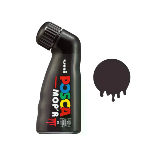 OSAMA                                                         Uni Posca MOP'R Flacone con Erogatore a Spugnetta Tratto 3-19 mm. Nero