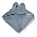 BAMBOOM                                                       Asciugamano con Cappuccio Neonato Xl 100x100cm. Blu