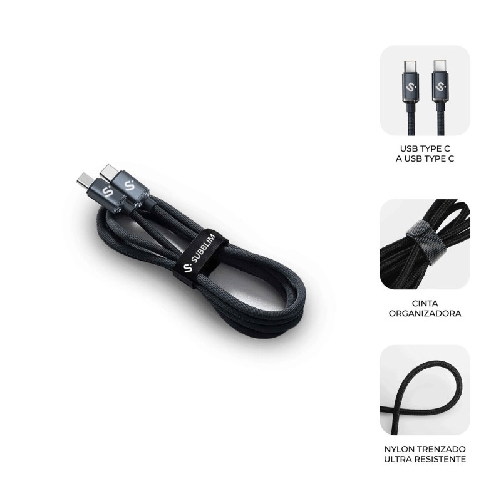 Subblim Cavo USB-C con USB-C Subblim OPTIMUS