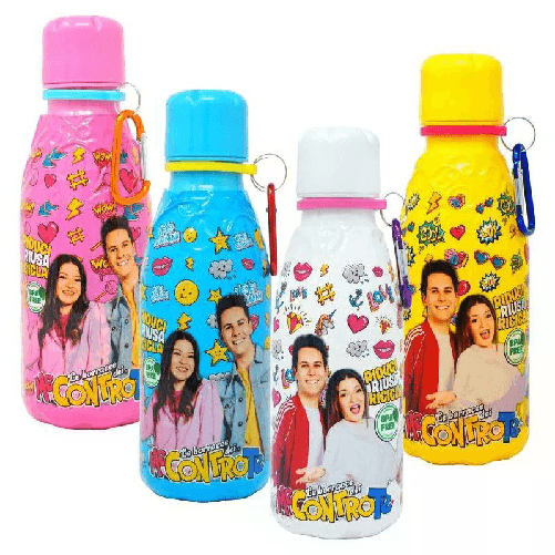Gamevision Me Contro Te Lui e Sofì Borraccia Bicolor 430 ml Con Moschettone Modelli Assortiti 57246