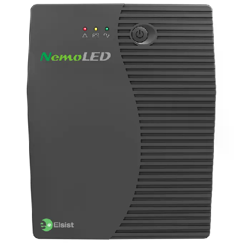 Elsist NemoLED 65 UPS Line Interactive 0,65kVA 2 Prese per PC Ufficio Casa Gruppo Continuita'