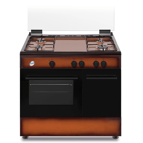 Schaub lorenz ss590geb cucina 90cm 5 fuochi gas forno a gas con grill elettrico marrone - 9120047686638