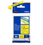 Brother-Gloss-Laminated-Labelling-Tape---12mm-Black-Yellow-nastro-per-etichettatrice-TZ