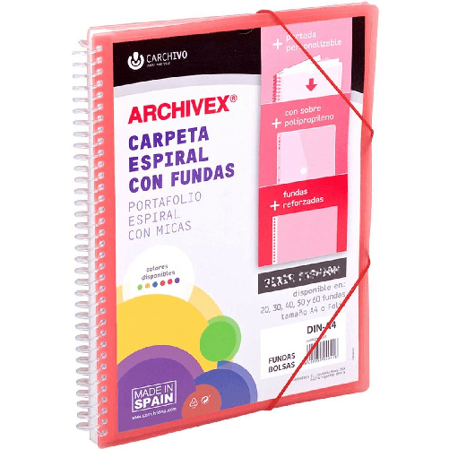 Carchivo Classificatore Documenti Carchivo Archivex-Star Rosso A4