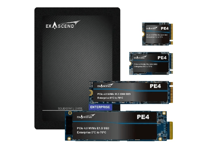 Exascend pe4 nvme pcie gen4 u.2 7680gb - EXPE4U7680GB