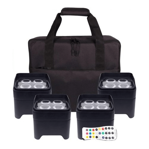 COLORKEY Proiettore disc jockey colorkey mobilepar mini hex 4 pack bundle black - 8600113277218