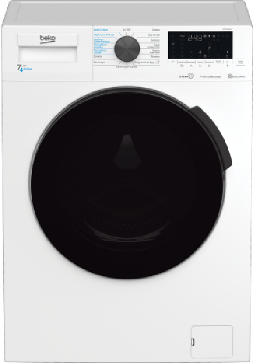BEKO ITALY SRL Beko hte7726xa-it lavasciuga libera installazione caricamento frontale bianco d