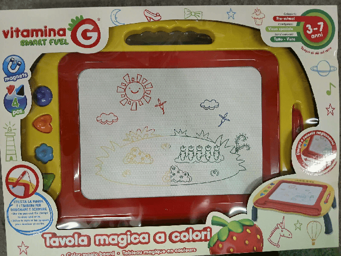 GLOBO LAVAGNA MAGNETICA A COLORI