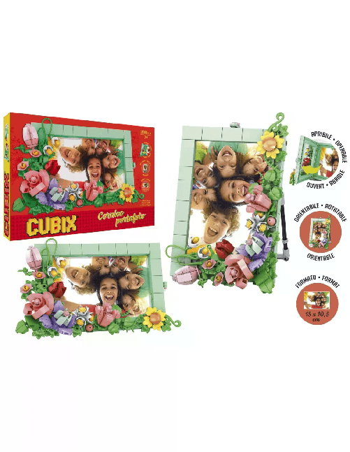 GLOBO CUBIX PORTA FOTO CON FIORI VENDITA UNITARIA SOGGETO CASUALE