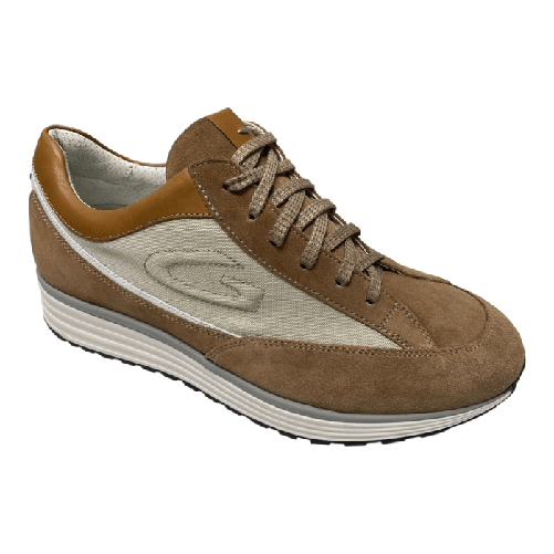 GUARDIANI SCARPE SNEAKERS UOMO GUARDIANI NEW GOMON SU76371D PELLE MARRONE ORIGINALE PE