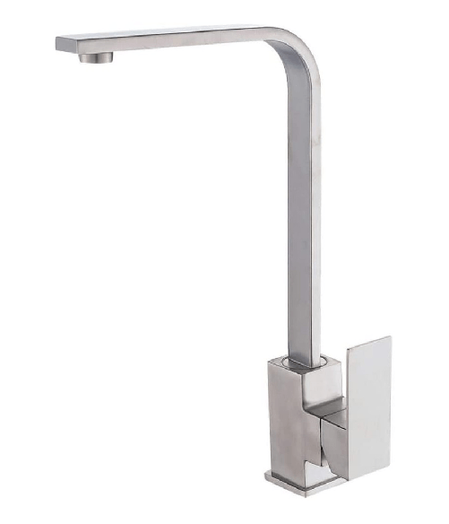 Cleafe Rubinetto Monocomando Lavello Cucina Tubo Canna Alta Lunga Quadrata Sail Cube -