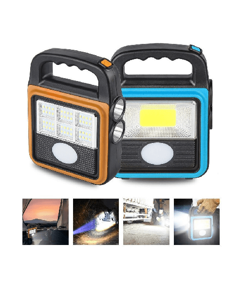 TrAdE Shop Traesio Torcia Solare Portatile Multifunzione Ricaricabile Lanterna Da Campeggio Ip65 -