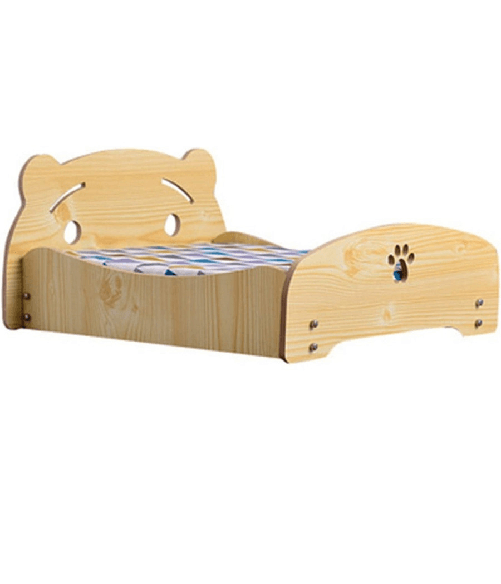 TrAdE Shop Traesio  Letto Cuscino Per Cani Gatti Animali Domestici Durevole In Legno 68 X 55 X 23 Cm -