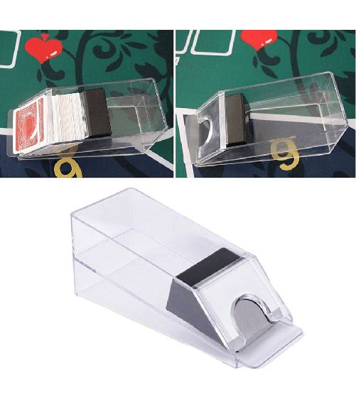 Trade_Ox Mescolatore Di Carte Da Poker Blackjack Distributore Portatile Mescola Per Gioco -