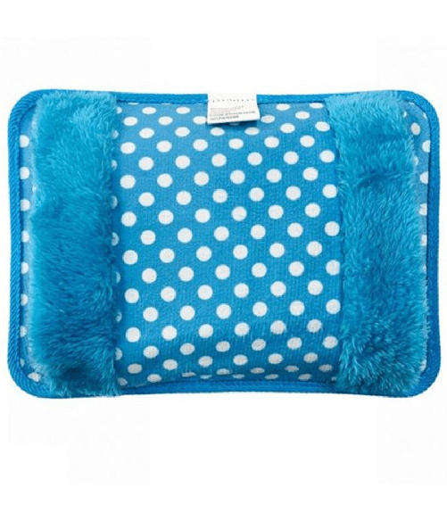 TrAdE Shop Traesio Borsa Acqua Calda Elettrica Pois Con Tasca Scalda Mani Vari Colori Reversibile -