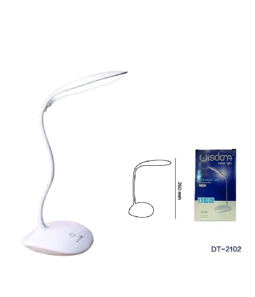 Wisdom Lampada Da Tavolo Led Usb Ricaricabile Dimmerabile Touch Design Moderno Dt-2102 -