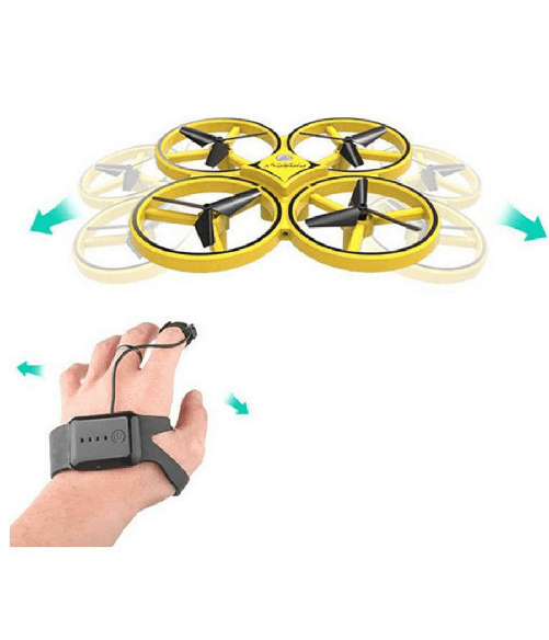 Andowl Drone Quadricottero Sky8 Controllo Sensore Manuale Per Bambini 2,4 Ghz Con Luci -