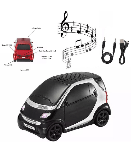 Andowl Cassa Speaker Bluetooth Forma Auto Smart Stereo Tf Usb Aux Portatile Led Q-yx233 -
