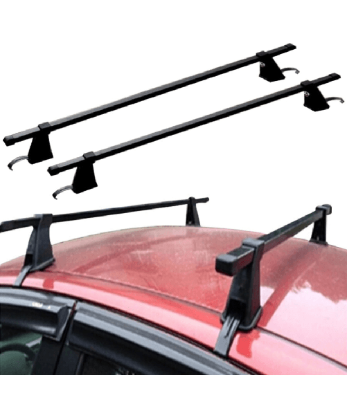 TrAdE Shop Traesio Coppia Barre Portatutto Portapacchi Per Auto Universali In Alluminio Da 120 Cm -