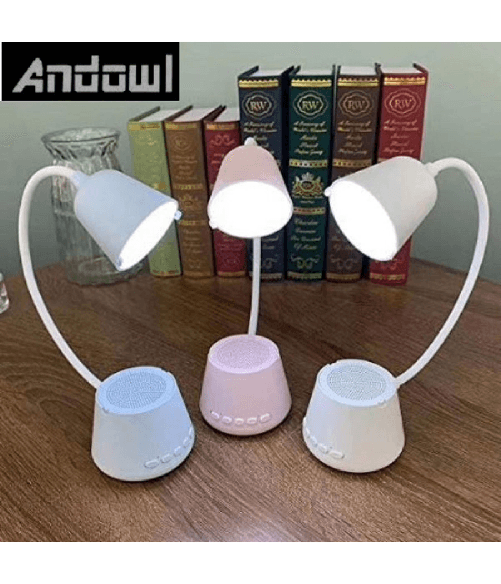 Andowl Lampada Tavolo Led Musica 5in1 Multifunzionale Pieghevole Ricaricabile Usb Q-47 -