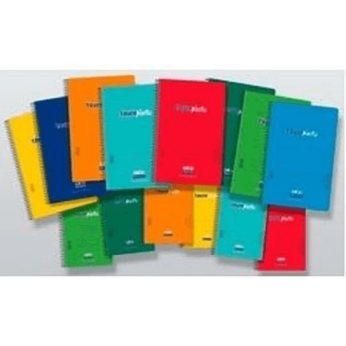 BigBuy Office Quaderno Multicolore Quarto 8 Pezzi