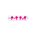 Decora stencil mongolfiere, plastica, trasparente, 7 x 30 cm