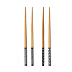 Excèlsa Excelsa, set 4 bacchette sushi in bambù cm 22,5 nero