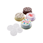 Decora Wilton set 4 stencils fantasia, per decorare torte e dolci 19,7 cm in plastica
