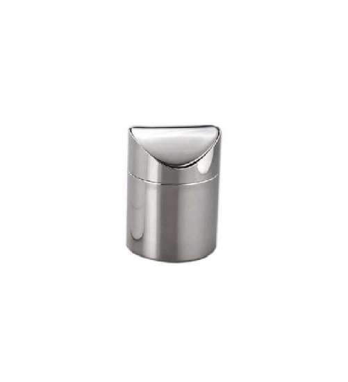 Eva Collection Eva porta rifiuti pattumiera da tavolo acciaio inox con coperchio basculante
