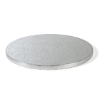 Decora sottotorta tondo, cartone, argento