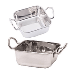 Tablecraft&nbsp;casseruola quadrata monoporzione,&nbsp;da buffet 11.5x11.5x4.5 cm&nbsp;acciaio