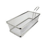 Ilsa mini cestino cm 21x11, per fritture quadrato, acciaio inox prodotto professionale