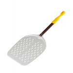 Lilly codroipo Lione, pala pizza cm 33x90 forata, in alluminio con manico in nylon