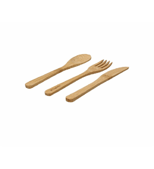 Tognana set 3 posate in bamboo naturale cm 16