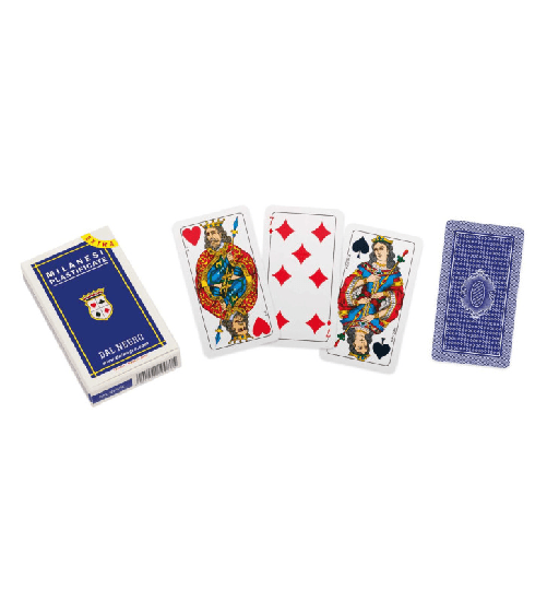 Dal Negro Milanesi n° 45s extra, carte da gioco regionali
