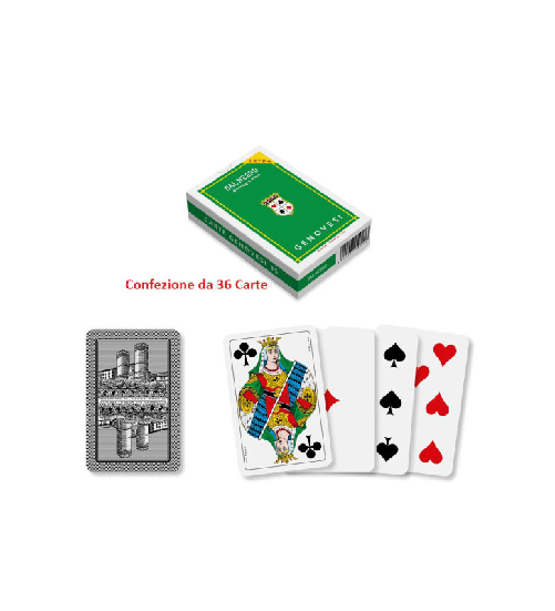 Dal negro genovesi n°35 pro, da 36 carte, da gioco regionali qualità extra