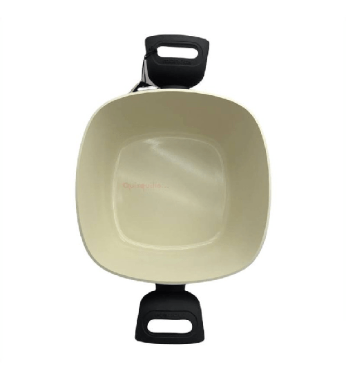 Moneta - Alluflon Moneta casseruola forma interno in ceramica 01 ,con coperchio