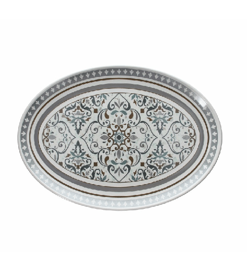 Tognana deruta, vassoio ovale, cm 48x34 in melamina