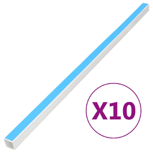 VidaXL Canalina per Cavi Autoadesiva 20x10 mm 10 m in PVC