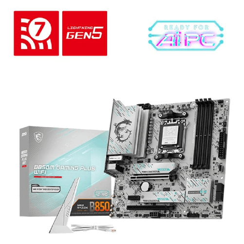 MSI Scheda Madre MSI B850M GAMING PLUS WIFI Intel Wi-Fi 6 AMD AM5 AMD B850